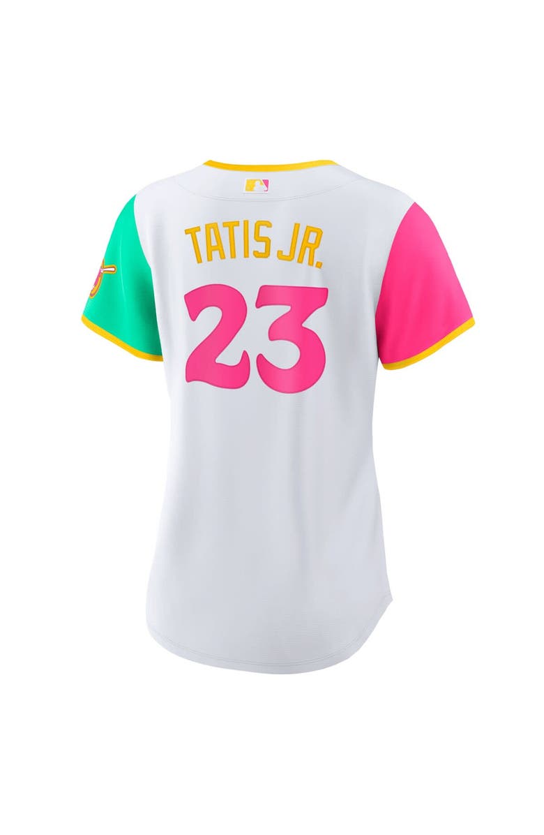 Nike Women's Nike Fernando Tatis Jr. White San Diego Padres 2022 City Connect Replica Player Jersey, Alternate, color, 