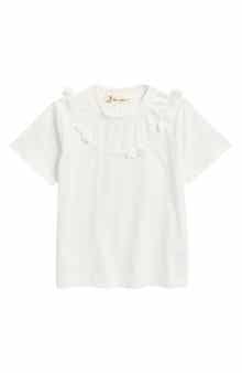 Doe A Dear Kids' Angel Wing Trim T-Shirt