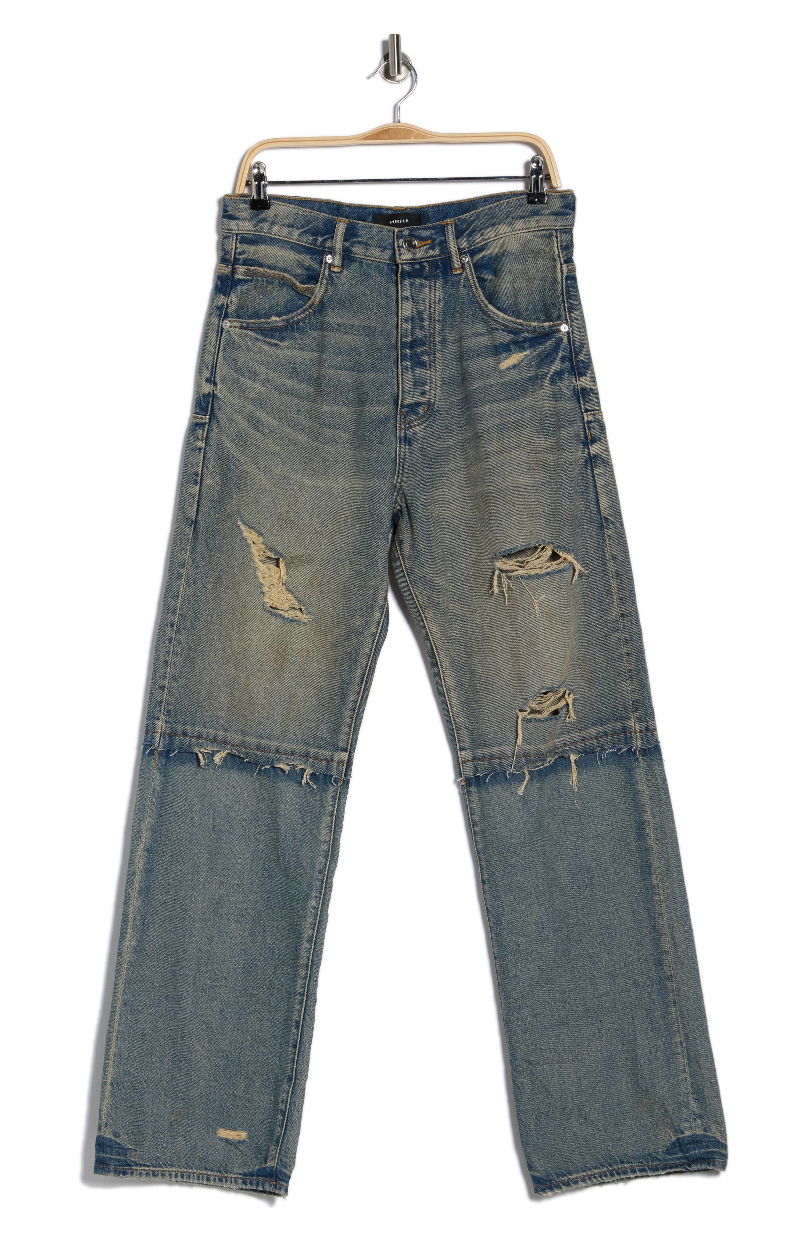 PURPLE BRAND Duplo Tinted Blowout Jeans
