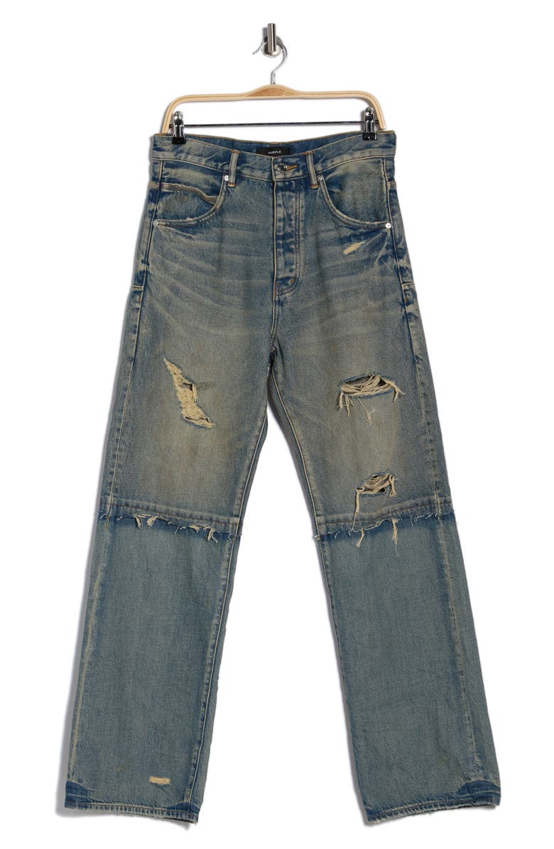 PURPLE BRAND Duplo Tinted Blowout Jeans, Main, color, Light Indigo