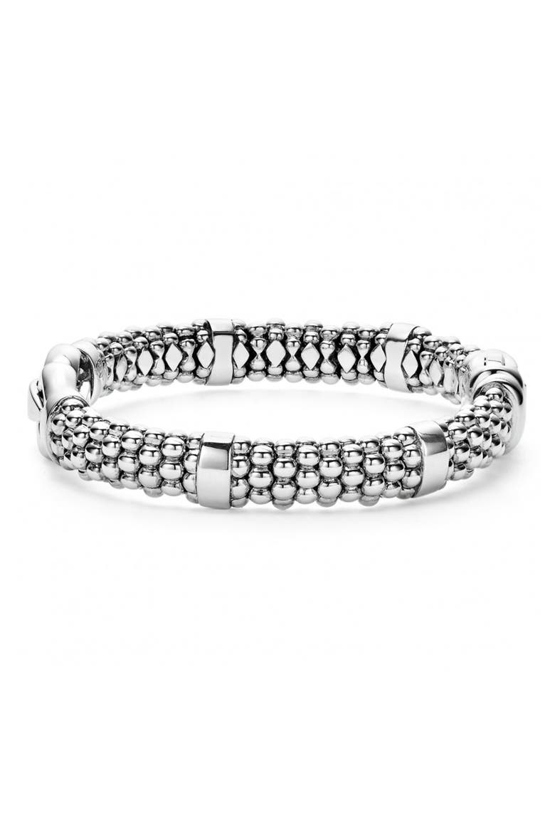 Derby Caviar Rope Bracelet, Alternate, color, STERLING SILVER