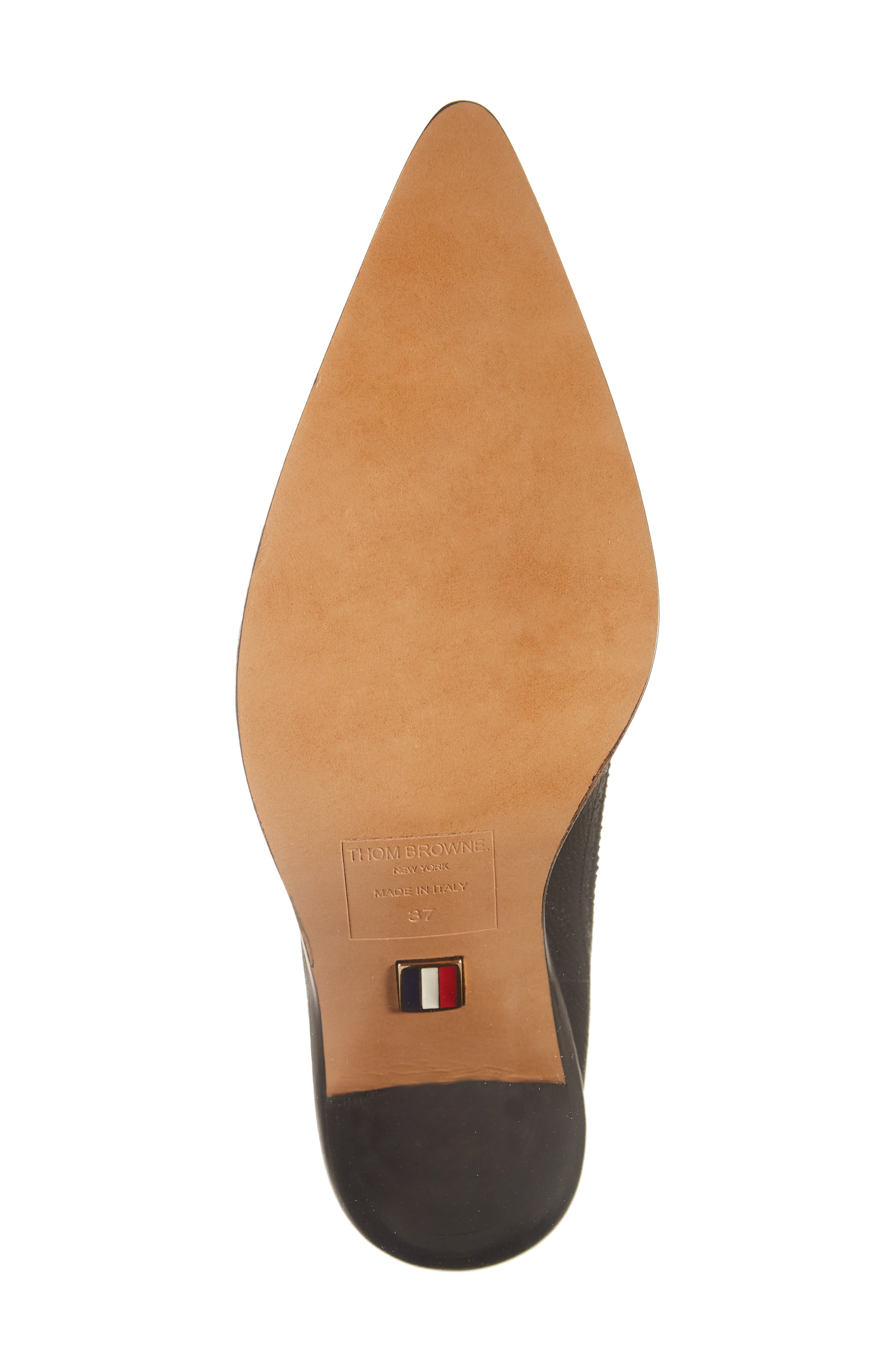 Thom Browne Pointed Toe Wingtip Pump, Alternate, color, 