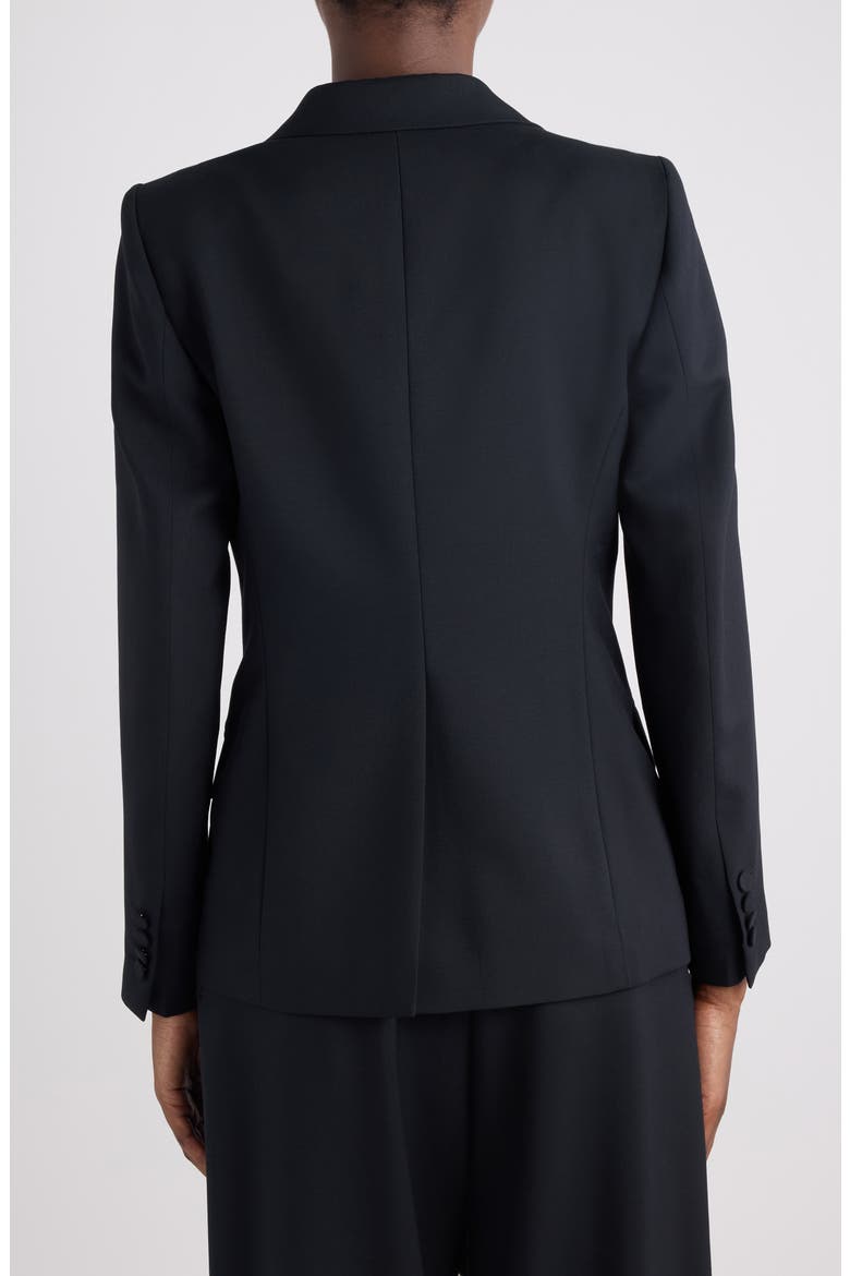 Wool & Mohair Twill Jacket, Alternate, color, BLACK