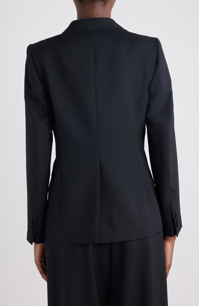 Dries Van Noten Wool & Mohair Twill Jacket, Alternate, color, Black