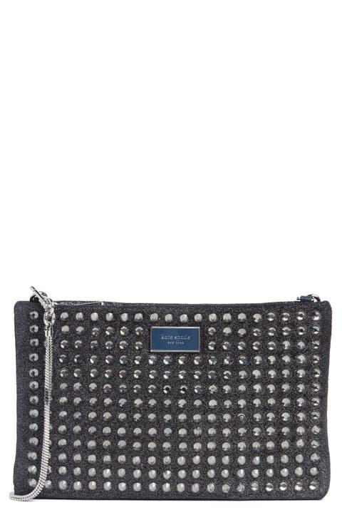 nova crystal embellished clutch