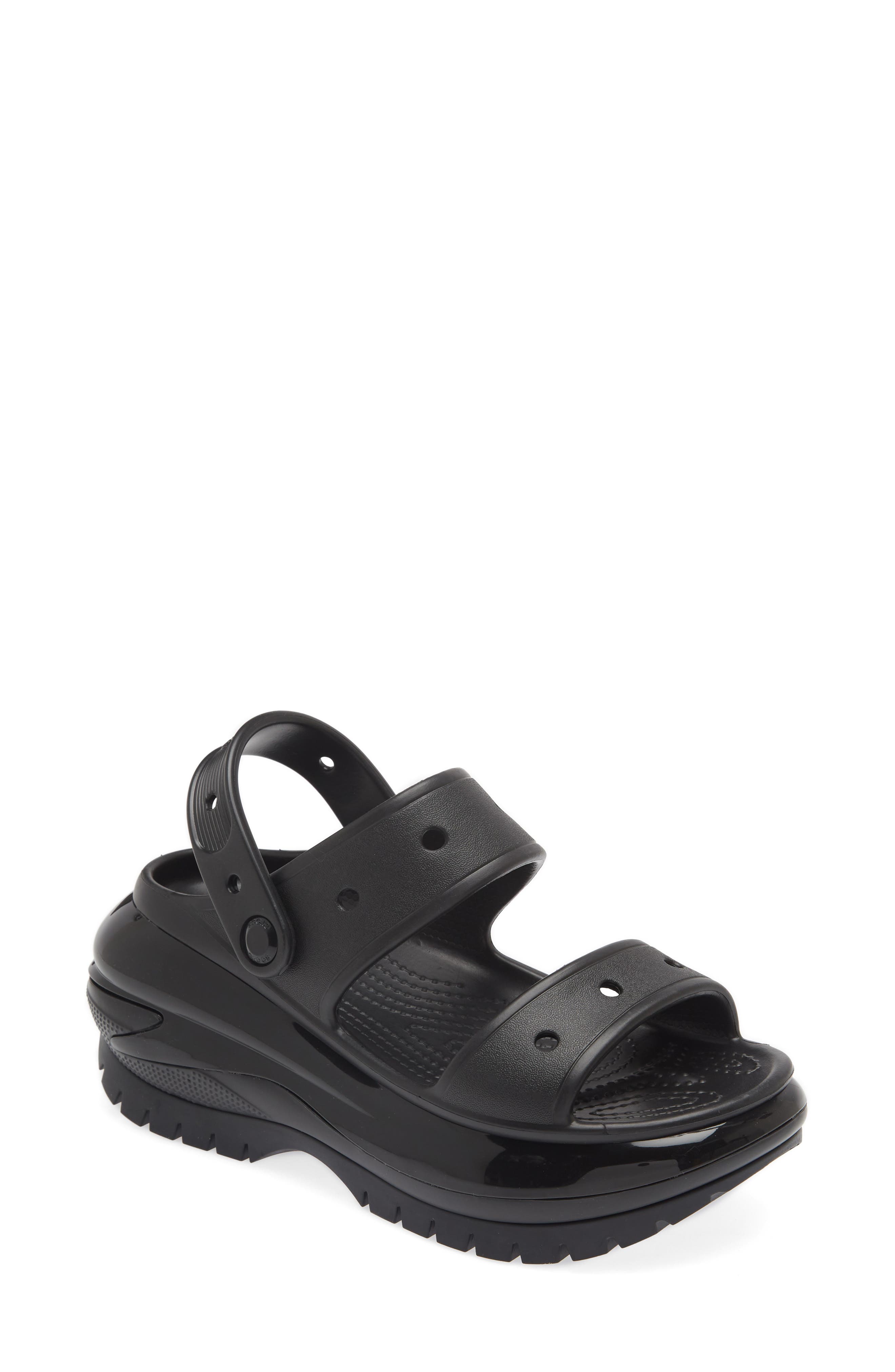 CROCS Classic Mega Crush Water Resistant Platform Sandal, Main, color, 