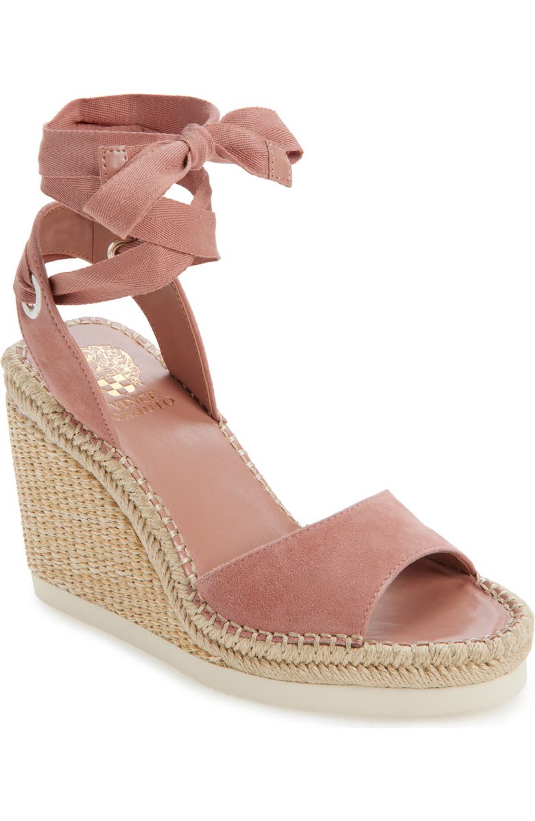Vince Camuto Bendsen Wedge Sandal, Main, color, Dark Pale Pink