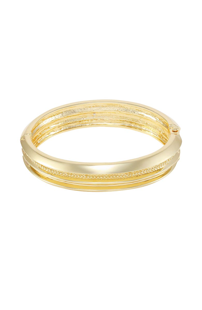 Vince Camuto Hinge Bangle Bracelet, Main, color, 14K Gold Plated