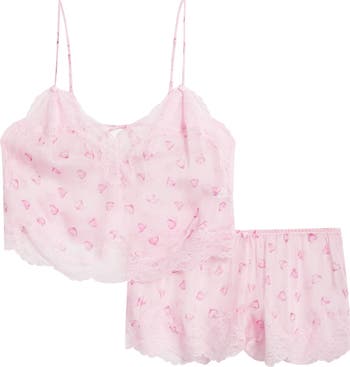 Romance Lace Silk Camisole & Shorts Set