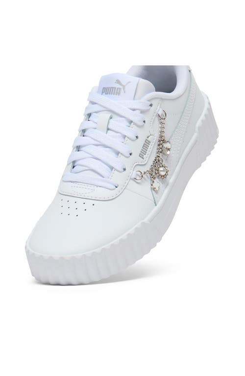 Puma Kids' Carina 3.0 Low Top Sneaker In White