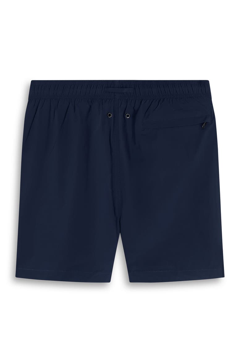 Cruz Print Swim Trunks, Alternate, color, NAVY