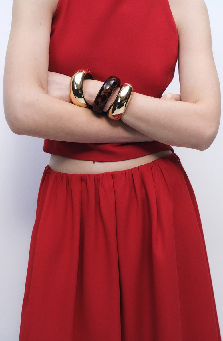 MANGO Ikura Maxi Skirt, Alternate, color, Bright Red