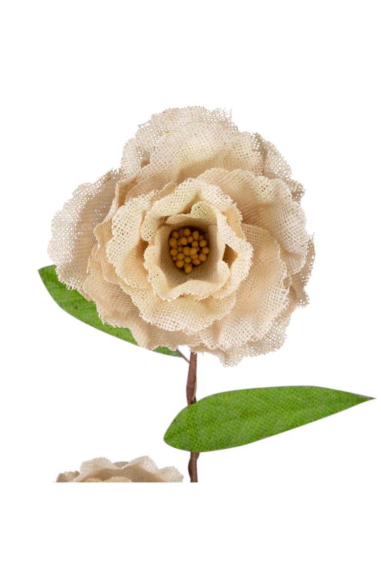 Northlight 40" Ivory and Green Floral Craft Artificial Spring Spray, Alternate, color, Ivory