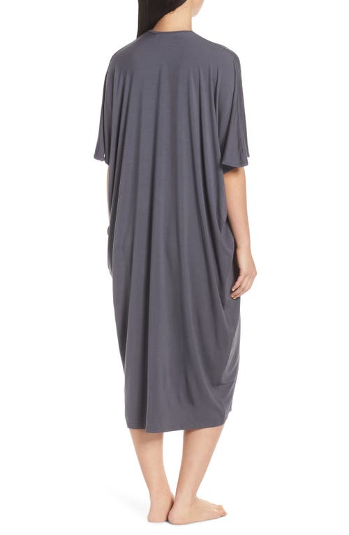 Barefoot Dreams Luxe Jersey Nightgown In Graphite