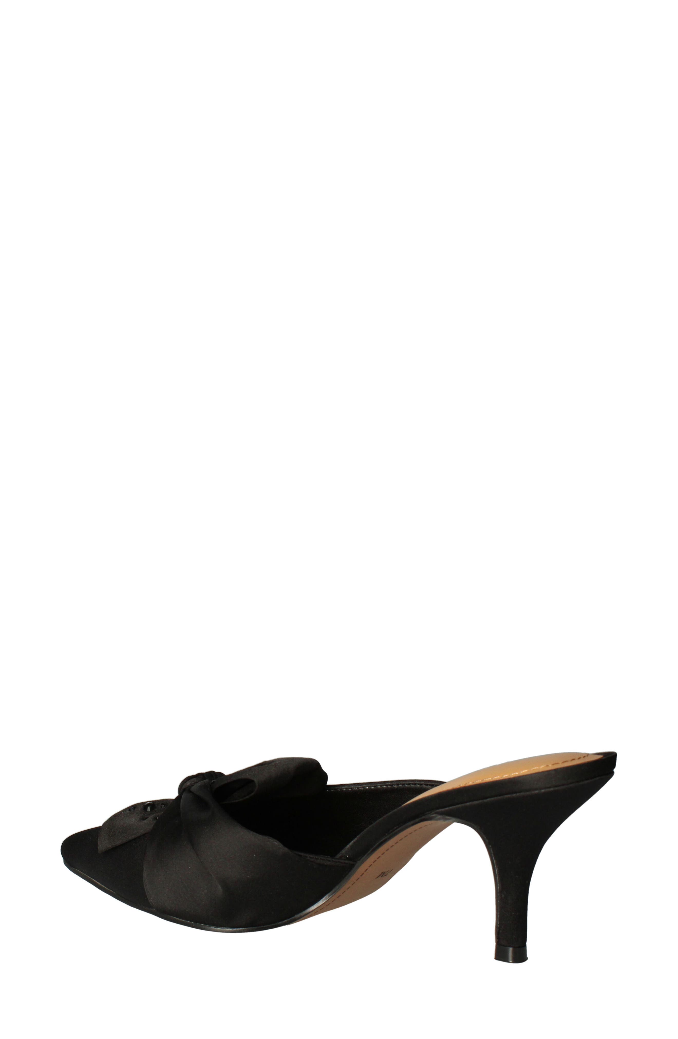J. Reneé Mianna Kitten Heel Pointed Toe Mule, Alternate, color, Black