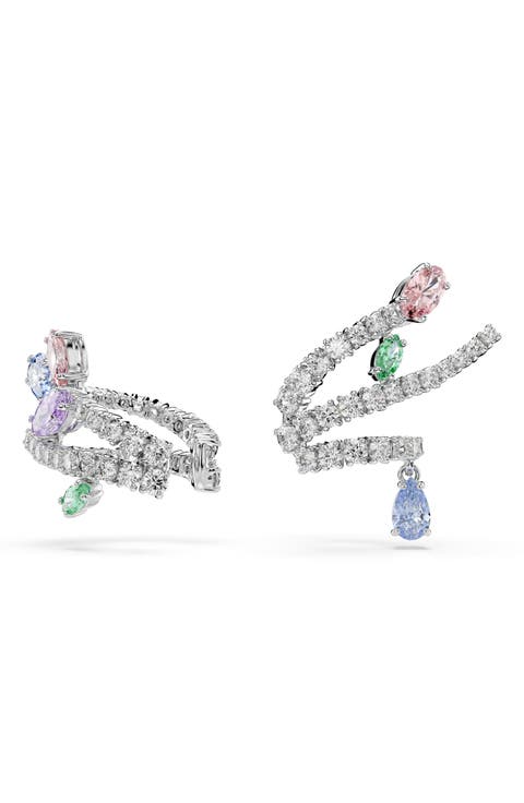 x Ariana Grande Multicolor Crystal Ear Cuffs