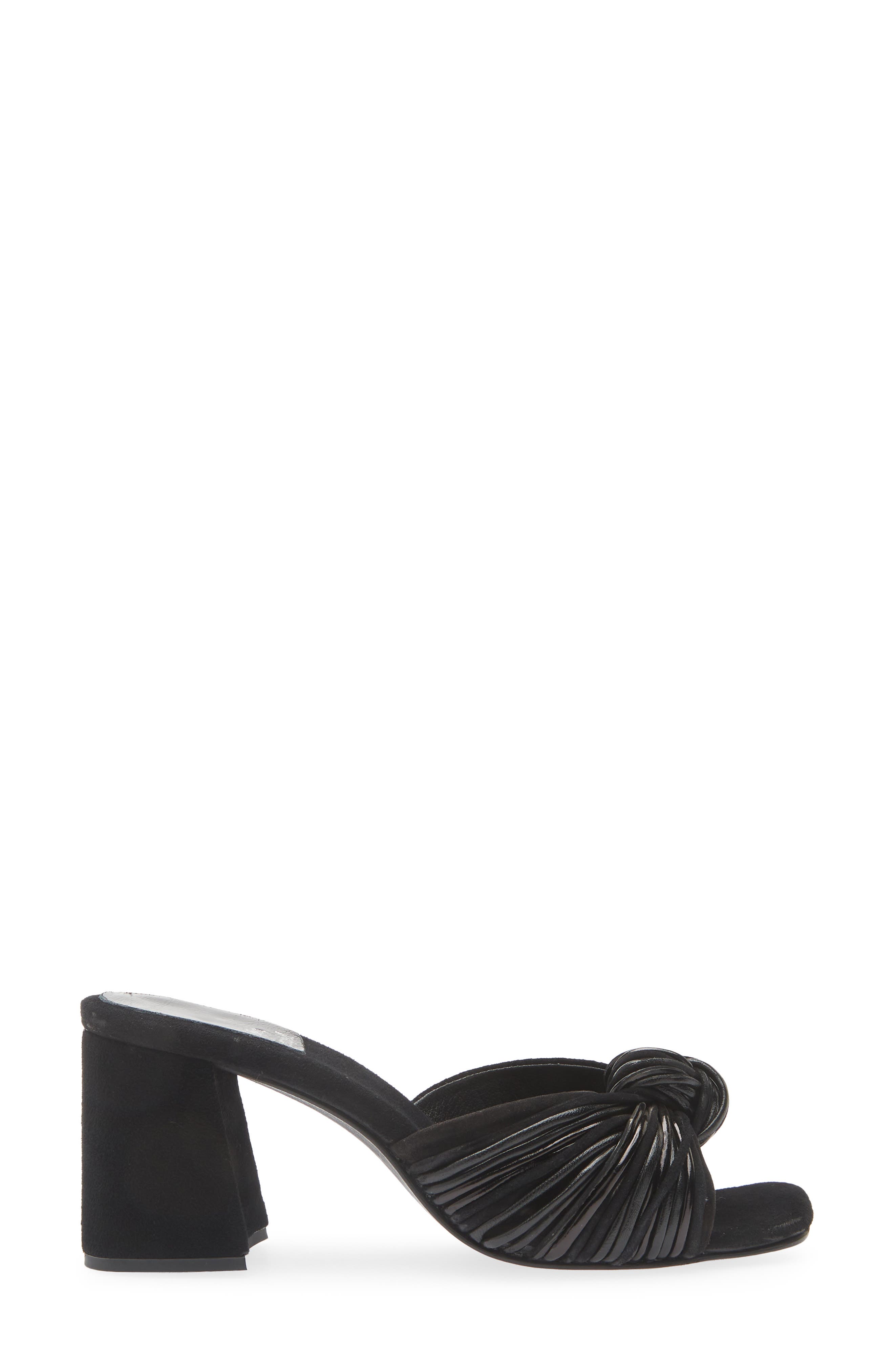 Jeffrey Campbell Melonger Slide Sandal, Alternate, color, Black Suede Combo