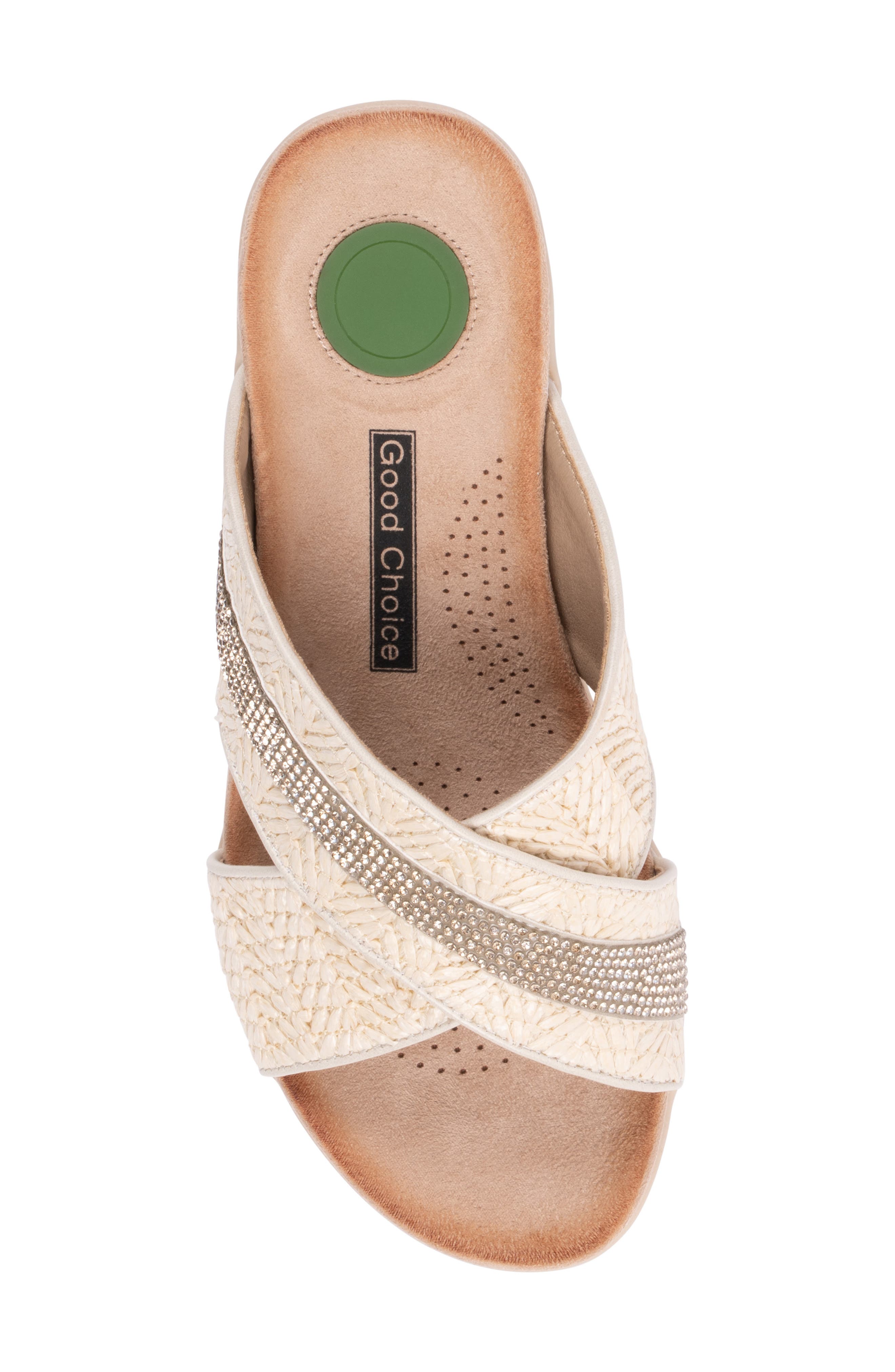 Linnie Slide Sandal, Alternate, color, NATURAL