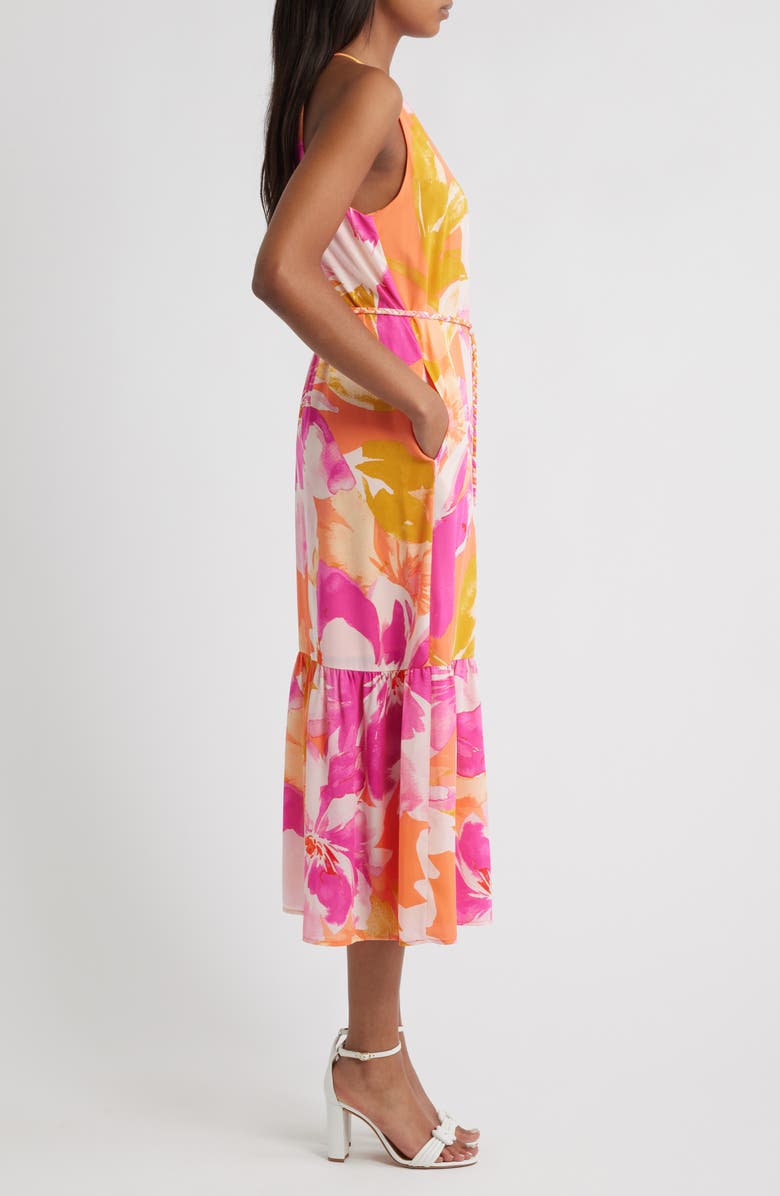 Anne Klein Tiered Halter Sundress, Alternate, color,