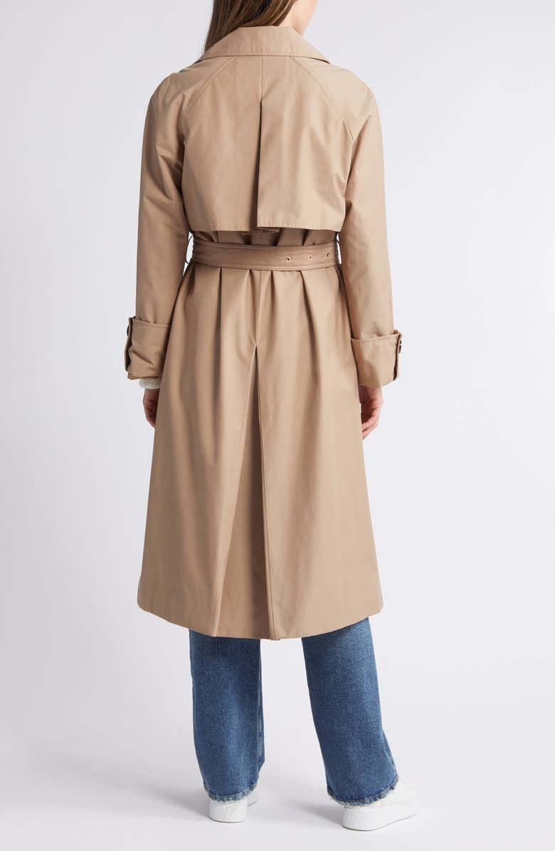 Barbour Gwyn Water Resistant Trench Coat, Alternate, color, Honey/ Muted Cabernet Tartan