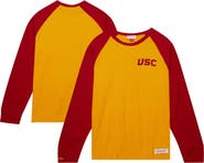 Mitchell & Ness Men's Mitchell & Ness Gold USC Trojans Legendary Slub Raglan Long Sleeve T-Shirt