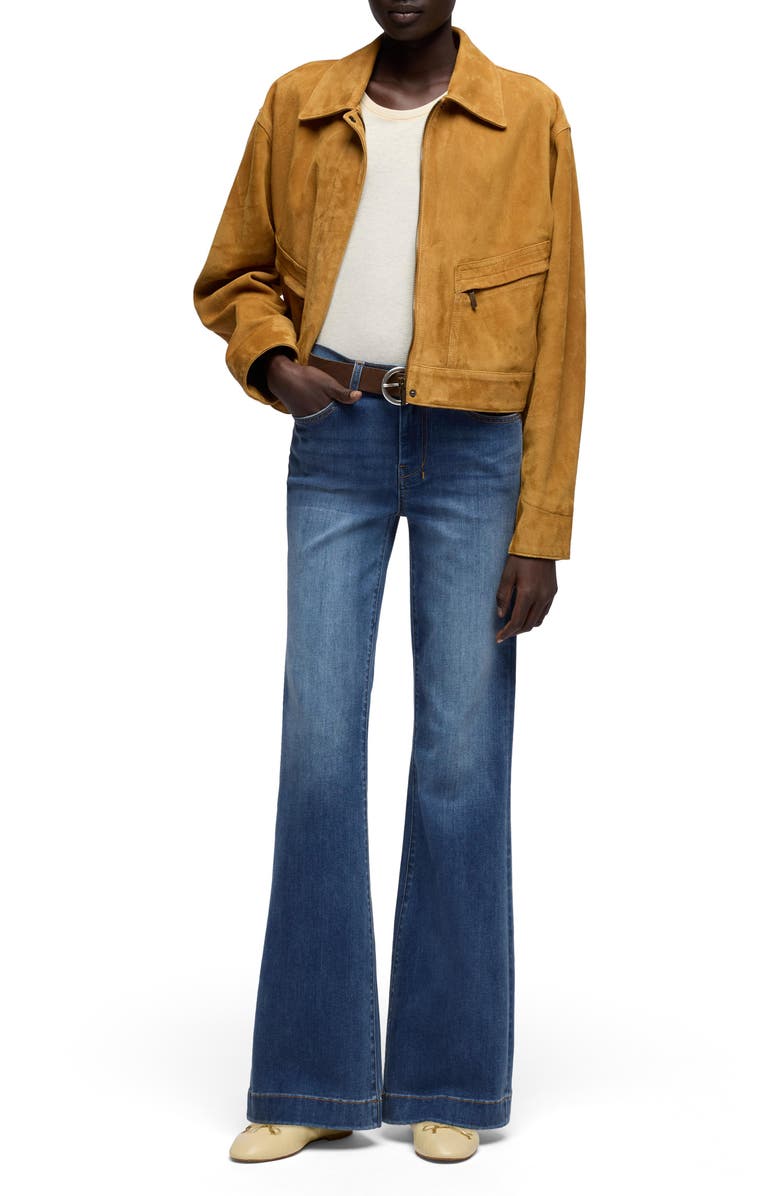 7 For All Mankind Dojo Flare Jeans, Alternate, color, Gale