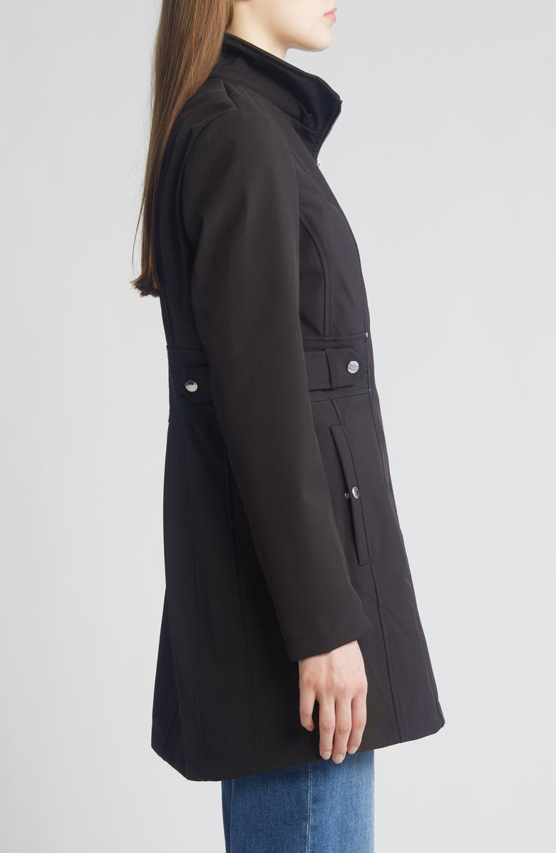 Via Spiga Water Repellent Hooded Softshell Jacket, Alternate, color, 