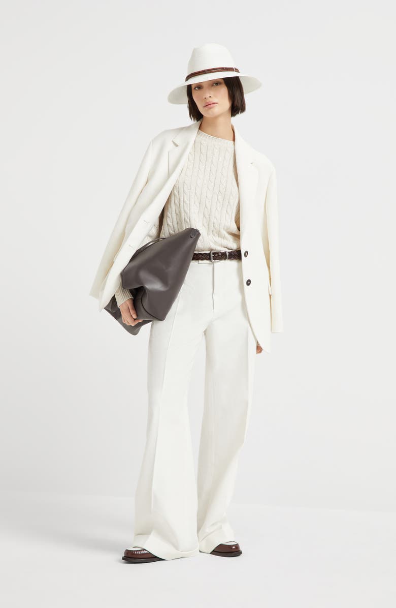 Brunello Cucinelli Loose Flared trousers, Alternate, color, 