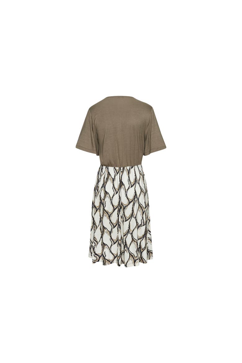 2-In-1 Short Sleeve Dress, Alternate, color, Ivory Khaki