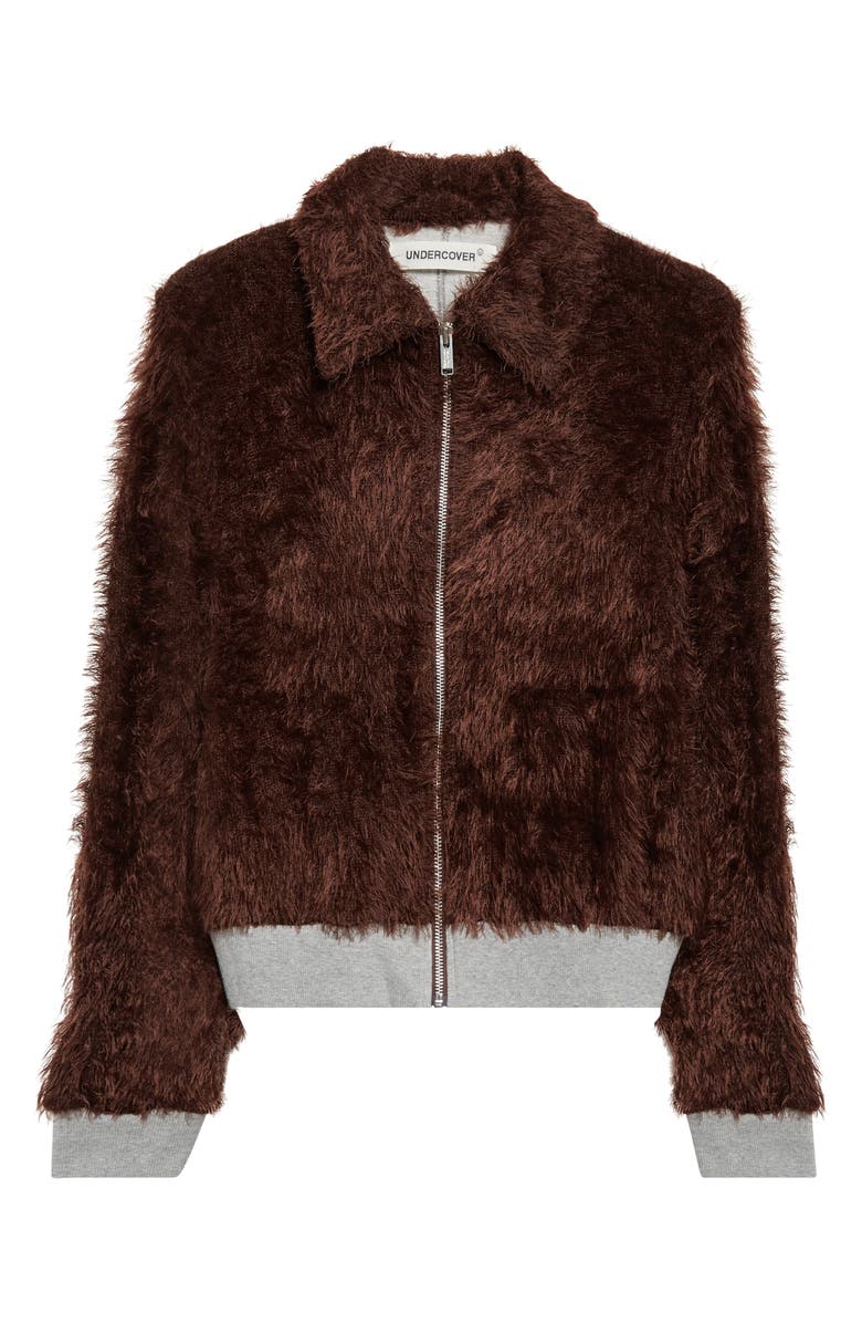 Undercover Eyelash Knit Jacket, Main, color, Brown