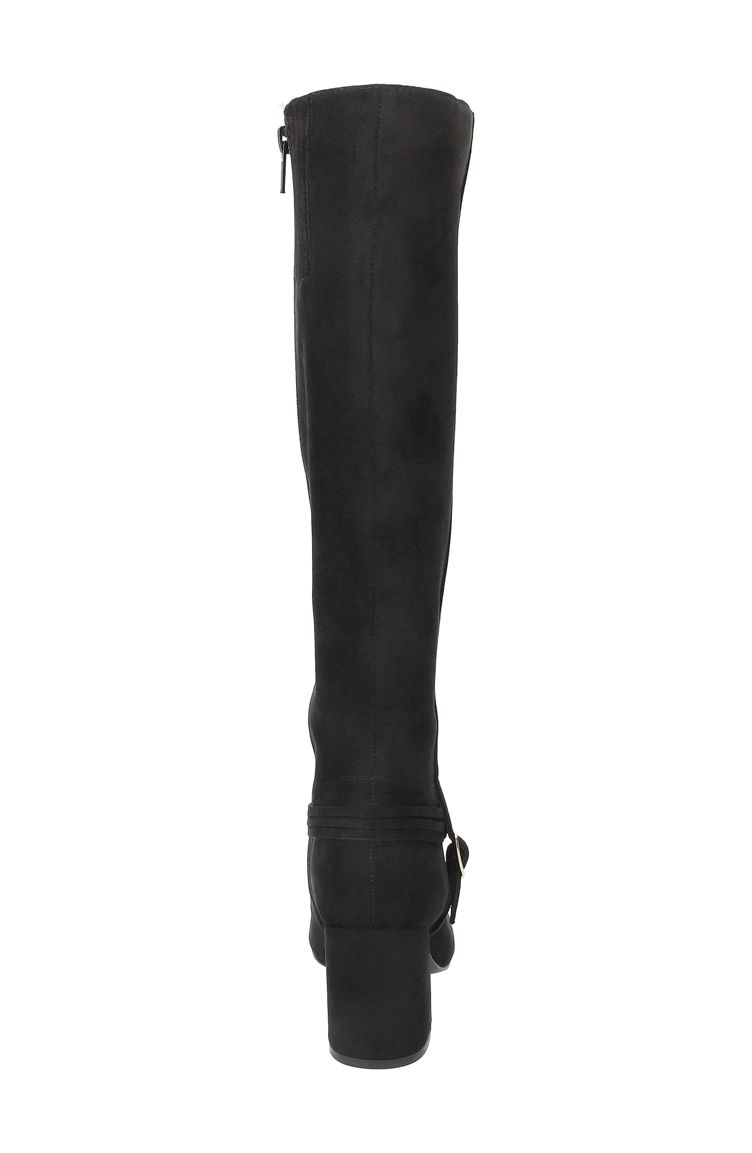 Oleander Knee High Boot, Alternate, color, BLACK SUEDE