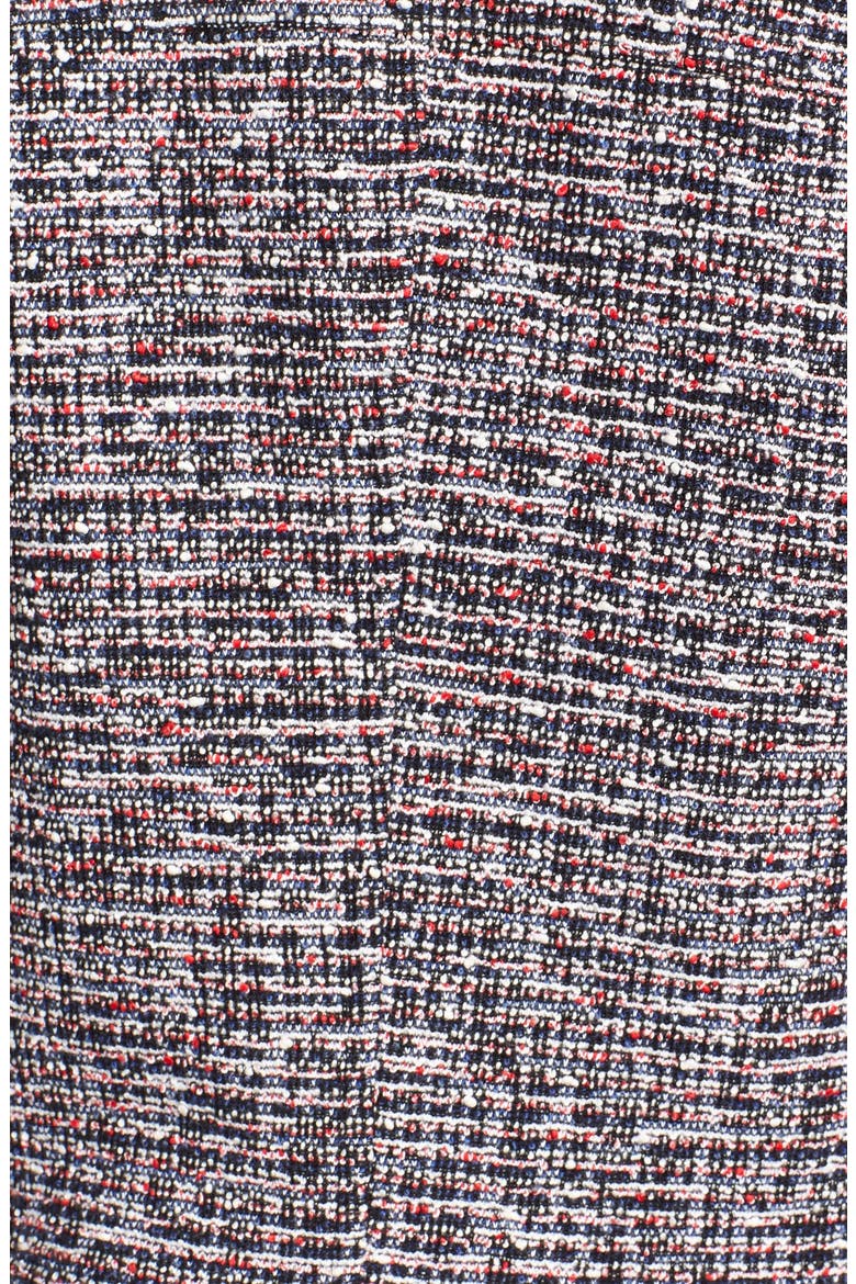 'Kinde' Tweed Moto Jacket, Alternate, color, BLACK/ WHITE