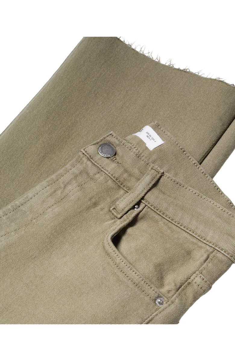 MANGO High Waist Crop Flare Jeans, Alternate, color,