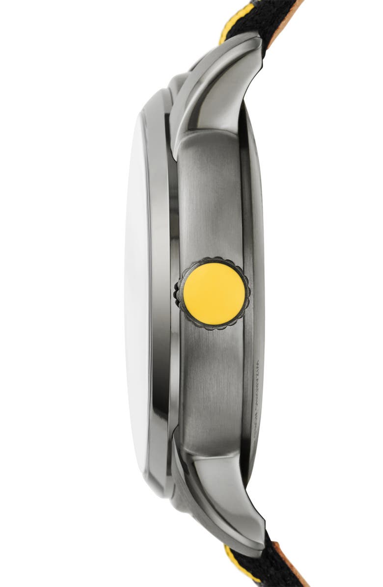 Fossil x Harry Potter<sup>™</sup> Limited Edition Hufflepuff<sup>™</sup> Hogwarts<sup>™</sup> House Strap Watch, 40mm, Alternate, color, 