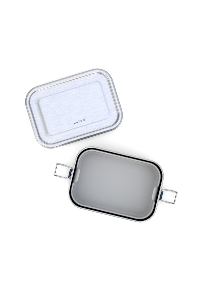 Stainless Steel Lunch Box with heat safe insert, Alternate, color, Blue Abyss