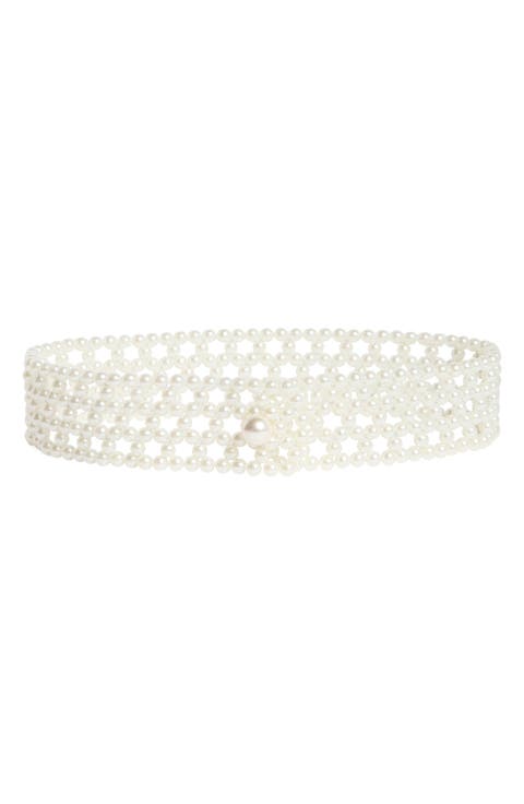 Evie Night Faux Pearl Belt