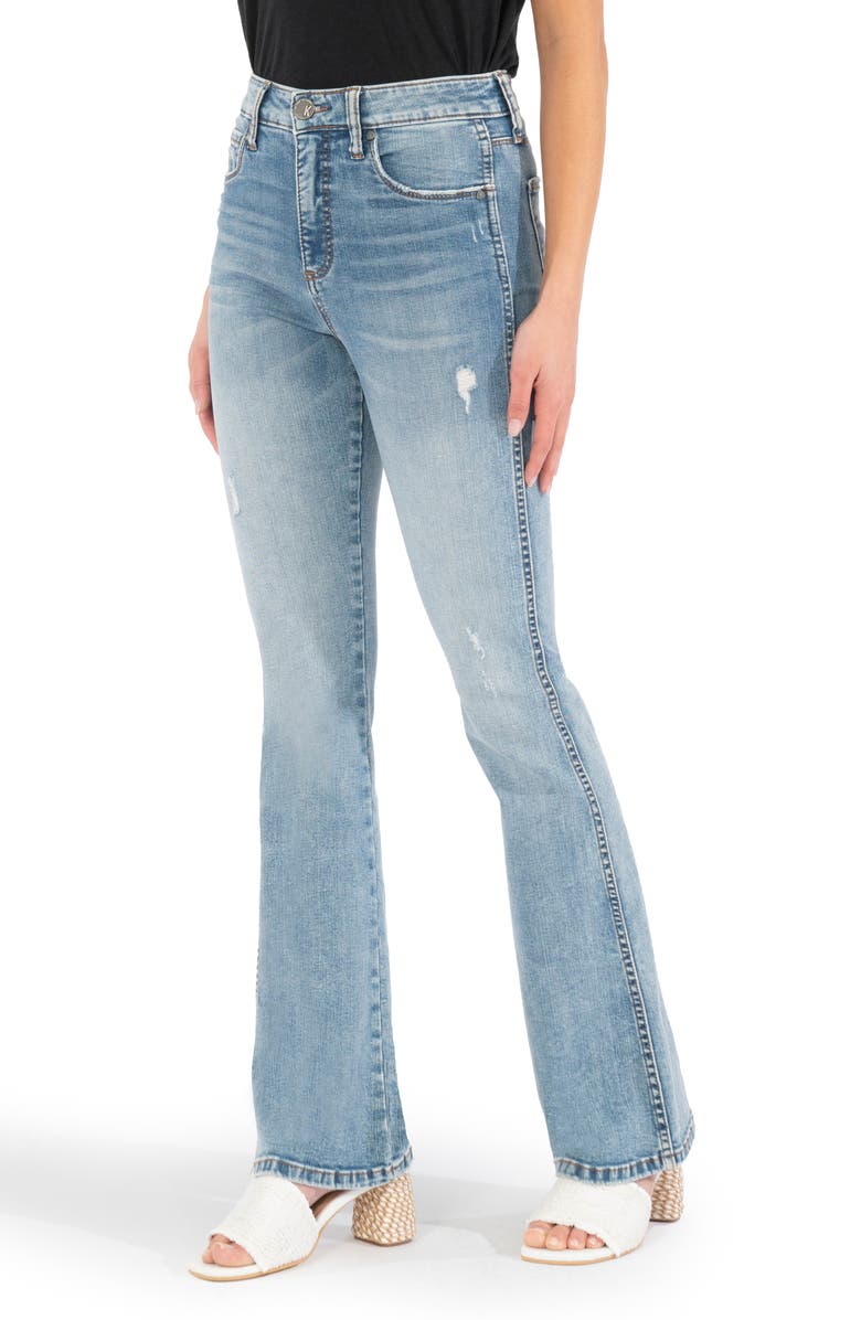KUT from the Kloth Ana Fab Ab High Waist Flare Jeans, Alternate, color,
