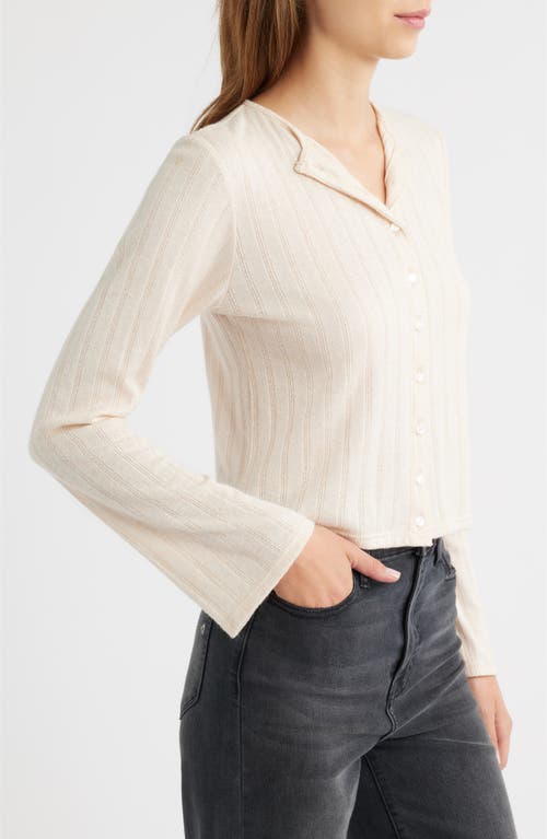 Bella Venice Jackie Cashmere Blend Cardigan In Neutral