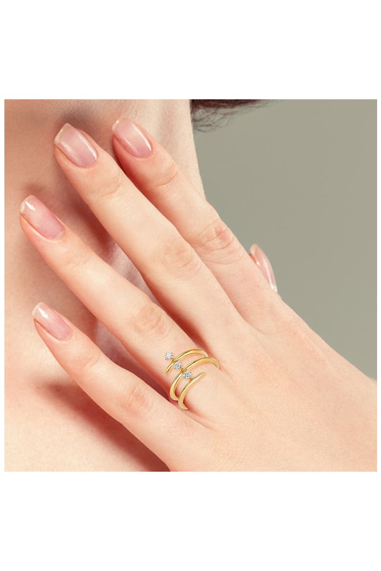 Diamond Wrap Ring, Alternate, color, YELLOW GOLD