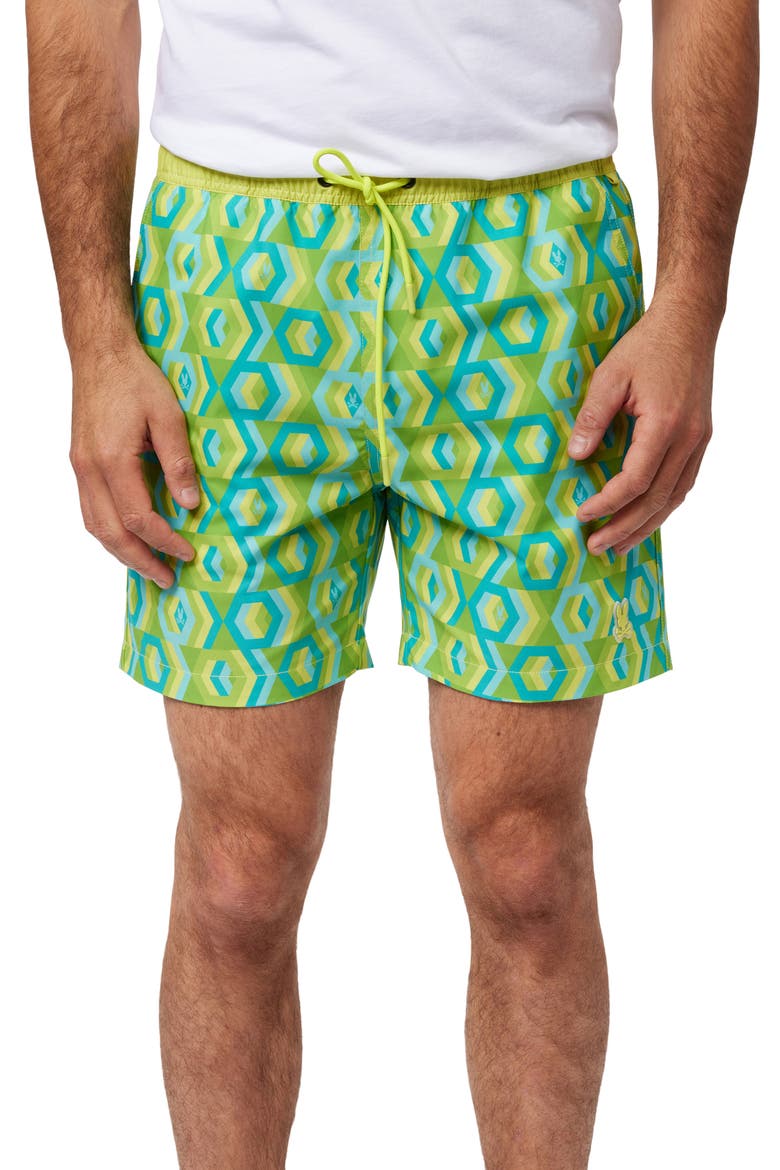 Apple Valley Swim Trunks, Main, color, LIMEADE