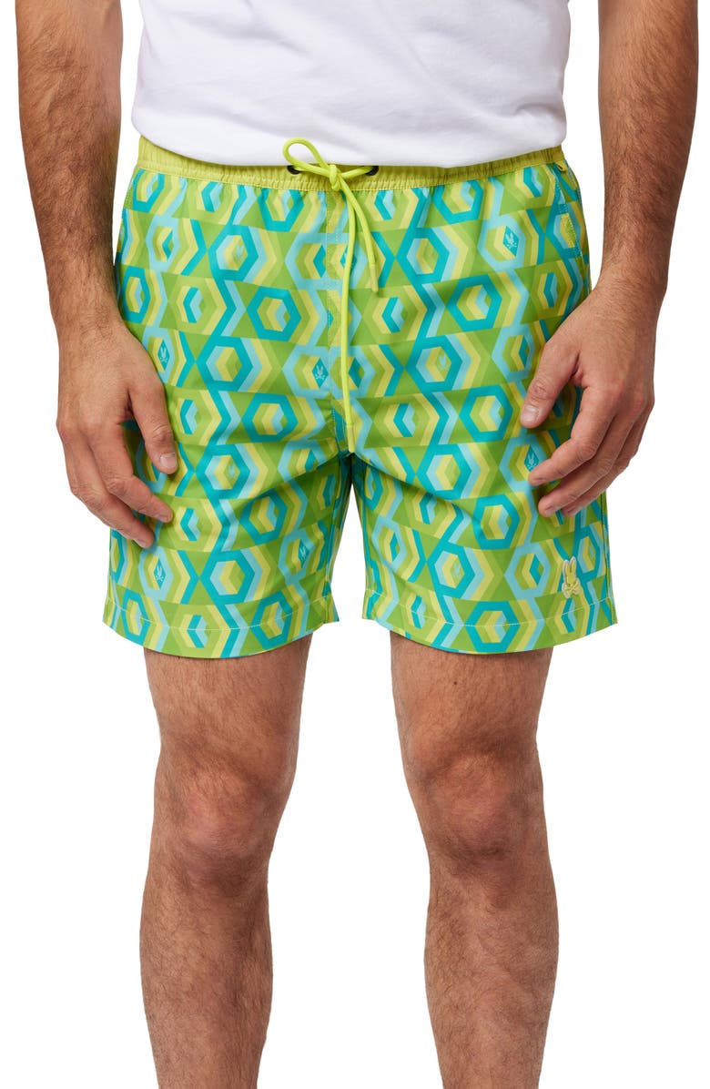 Psycho Bunny Apple Valley Swim Trunks, Main, color, 