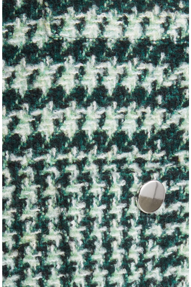 Janoa Houndstooth Crop Jacket, Alternate, color, COURT GREEN FANTASY