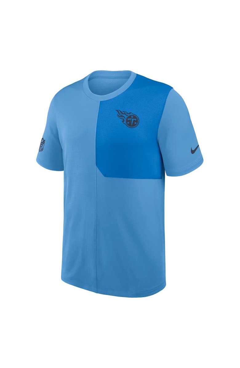 Nike Men's Nike Light Blue Tennessee Titans Sideline UV Performance Coach Shirt, Alternate, color, Light Blue