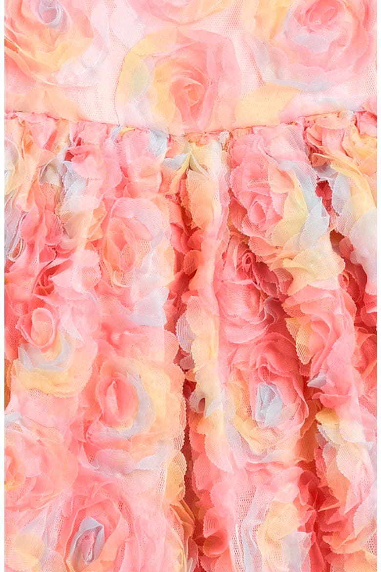 Kids' Pastel Roses Tulle Party Dress, Alternate, color, PASTEL