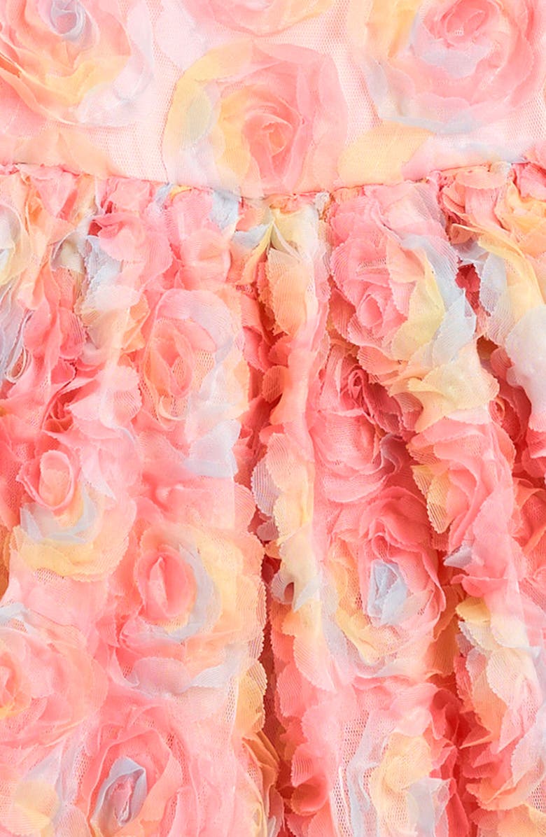 Kids' Pastel Roses Tulle Party Dress