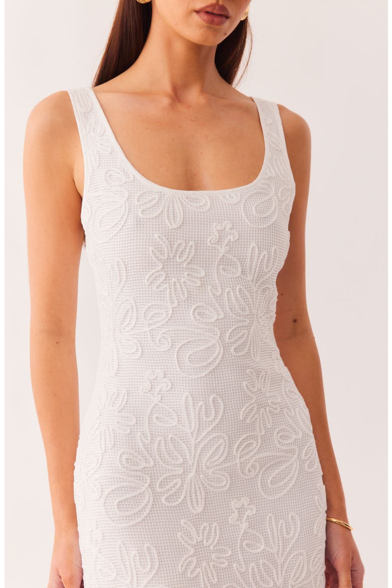 Jocelyn Soutache Floral Maxi Dress, Alternate, color, WHITE