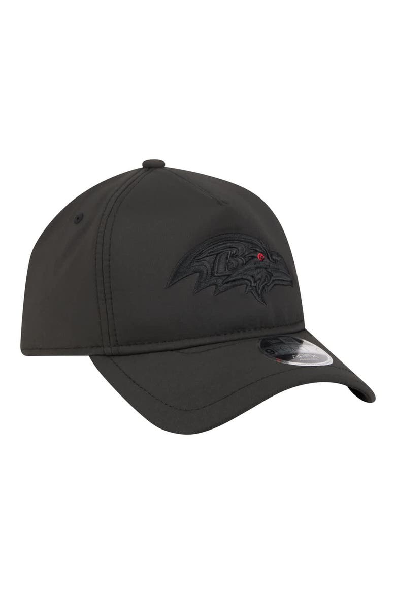 Men's New Era  Black Baltimore Ravens Apex 9FORTY Adjustable Hat, Alternate, color, Black