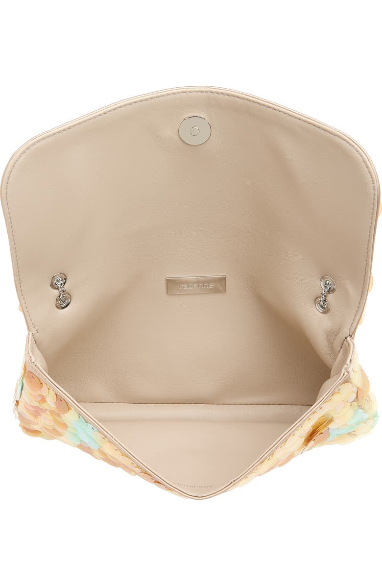 Rabanne Sparkle Baguette, Alternate, color, Peach/ Silver