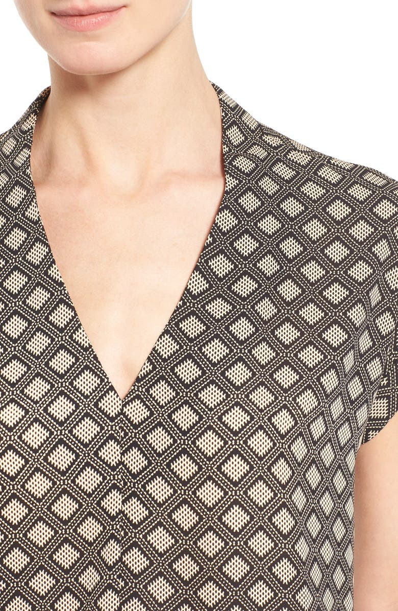 Pleione Cuffed Sleeve V-Neck Top, Alternate, color, 