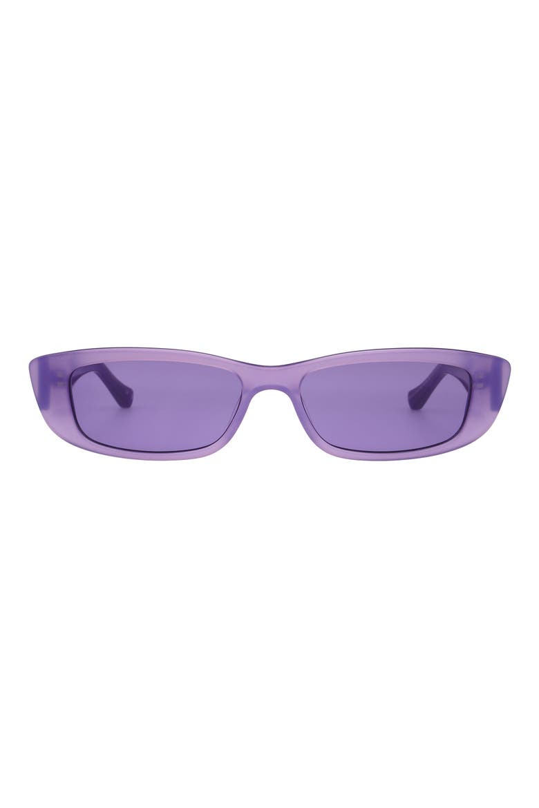 53mm Rectangular Sunglasses, Main, color, PEARLISED PURPLE